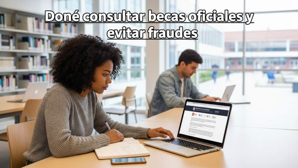 Dónde consultar becas oficiales y evitar fraudes